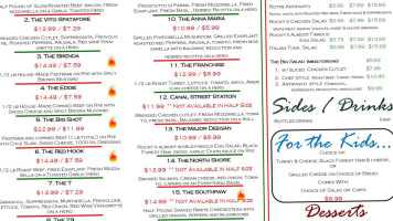 Rocky's Ny Deli Italian Catering menu