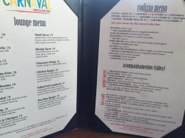 Carnaval Brazilian BBQ menu