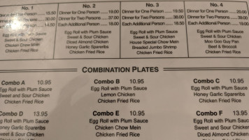 Canton Cafe menu