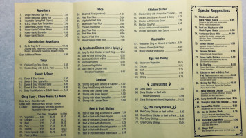 Fortune House menu