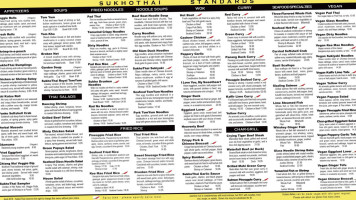 Sukhothai Marigny menu