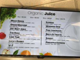 Roots Juice menu