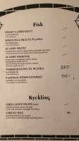 Källarrestaurangen menu