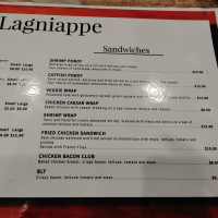 Lagniappe menu