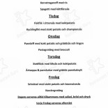 Palace Restaurang Meny