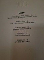 Blueblood Steakhouse menu