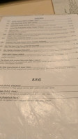 Bella Saratoga menu