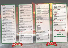 La Vita menu