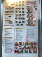 Fusion Express menu