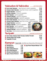 Jacob's Noodle & Cutlet menu