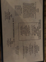 Tautog Tavern menu