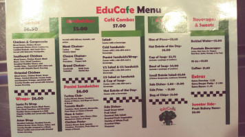 Educafé menu