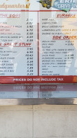 Erie Drive In Restaurant menu