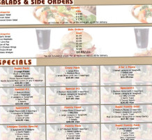 Apollo Pizza menu