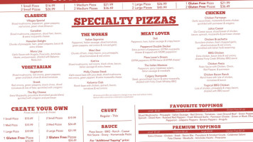 Villages Pizza menu