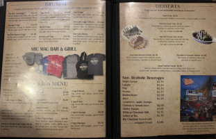 Mic Mac Grill menu