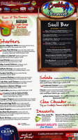 Crabby’s Oceanside menu