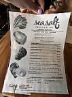 Sea Salt menu