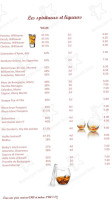 Auberge Des Fees menu