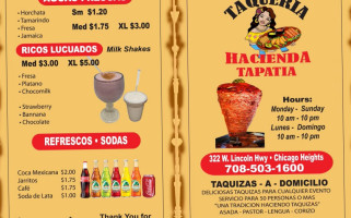 Taqueria Hacienda Tapatia food