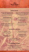 The Blue Agave And Tequilas menu