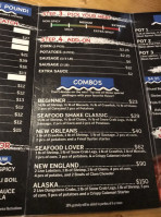 Seafood Shake menu