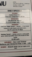 The Laughing Taco menu