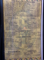 Ricardo's menu