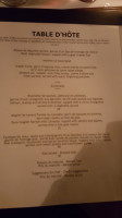 Restaurant Le Gourmand menu