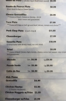 Dos Hermanos Market menu