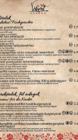 Tókert Csárda menu