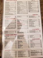 Sushi California menu