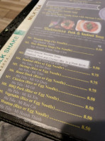 Hà Nôi Phở menu