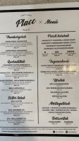 Placc-family Bistro menu