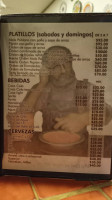 Los Merequetengues menu