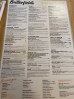 Butterfield's Pancake House menu