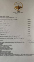 Piramis Étterem Demjén menu