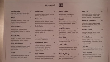 Aji Sushi menu