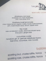 Bagatelle menu