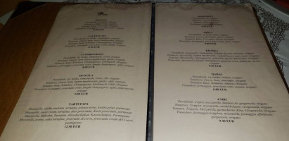 Pizzeria Kotnik menu