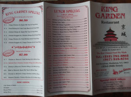 King Garden menu