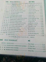 Kim Ky Noodle House menu