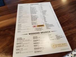 The League Kitchen Tavern menu