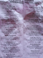 Six Mile Pub menu