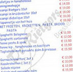 De Rietgors Landen menu