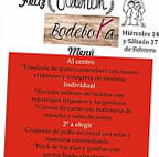 Bodeboka Gastrobar menu