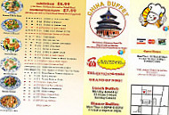 China Buffet menu