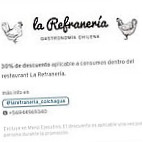 La Refraneria menu