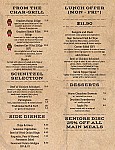 Aberfoyle Hub Tavern menu