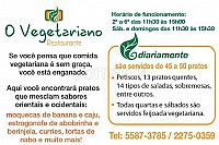 O Vegetariano menu